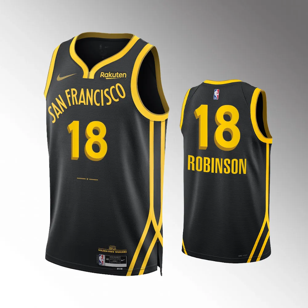 Jerome Robinson #18 Swingman Golden State Warriors 2023-24 City Edition Jersey - Black