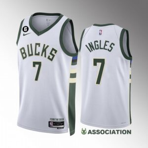 Joe Ingles 2022-23 Milwaukee Bucks White #7 Association Edition Jersey Swingman