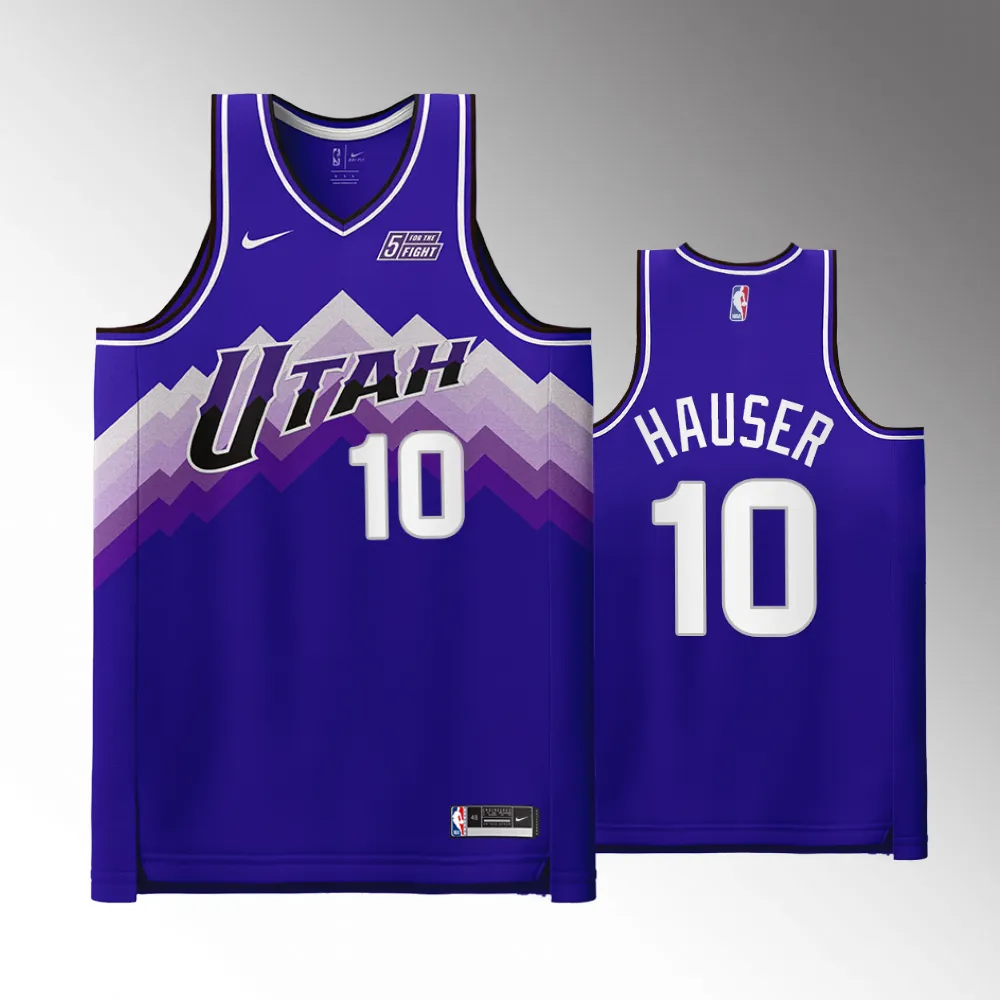 Joey Hauser #10 Swingman Utah Jazz 2023-24 City Edition Jersey - Purple