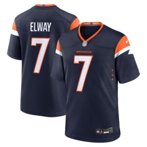 John Elway Denver Broncos Mile High Collection Alternate Retired Player Game Jersey - Navy