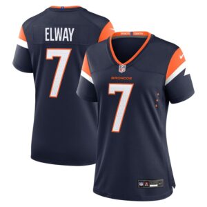 John Elway Denver Broncos Women Mile High Collection Retired Player Alternate Game Jersey - Navy