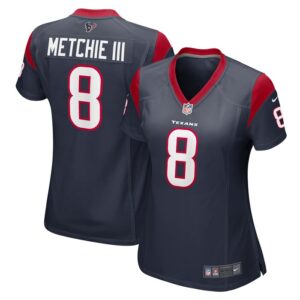 John Metchie III Houston Texans Women Game Player Jersey - Navy