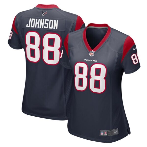 Johnny Johnson Houston Texans Women Team Game Jersey - Navy