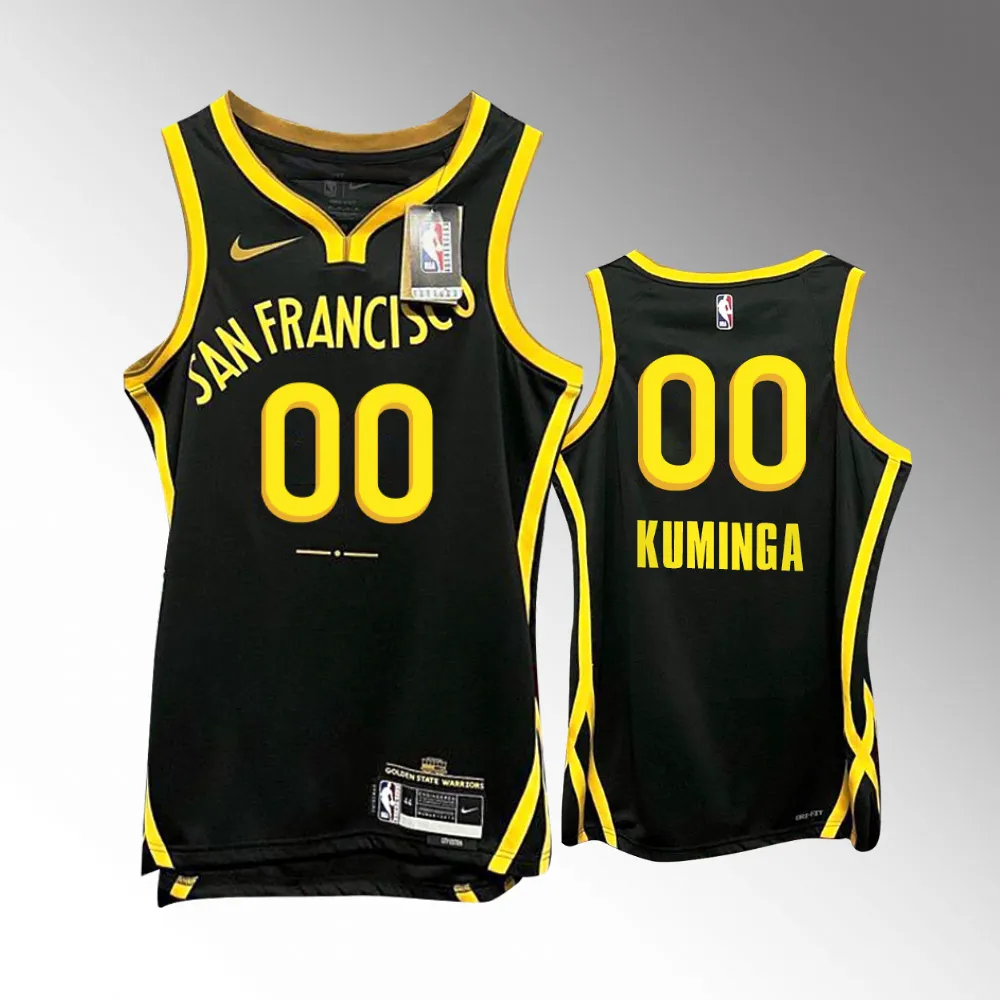 Jonathan Kuminga #00 San Francisco Golden State Warriors 2023-24 City Edition Jersey - Black