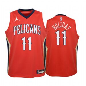 Jrue Holiday New Orleans Pelicans Youth Red Statement Jersey Jumpman