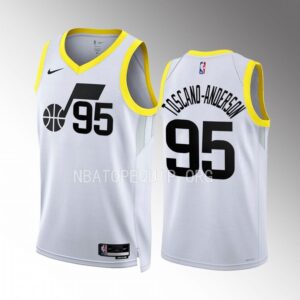 Juan Toscano-Anderson Utah Jazz #95 White Jersey 2022-23 Association Edition Swingman