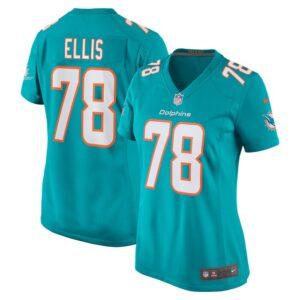 Justin Ellis Miami Dolphins Women Game Jersey - Aqua