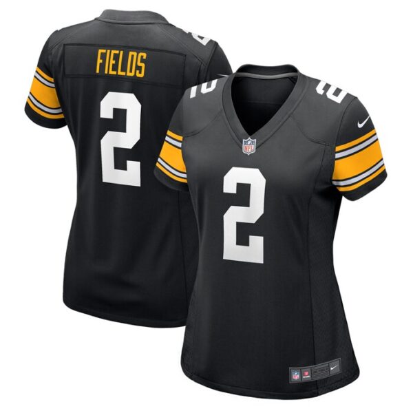 Justin Fields Pittsburgh Steelers Women Alternate Game Jersey - Black