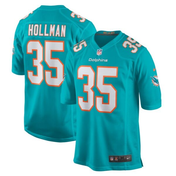 Ka'Dar Hollman Miami Dolphins Home Game Player Jersey - Aqua