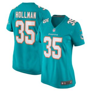 Ka'Dar Hollman Miami Dolphins Women Home Game Player Jersey - Aqua