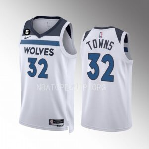 Karl-Anthony Towns Minnesota Timberwolves 2022-23 Association Edition White #32 Jersey Swingman