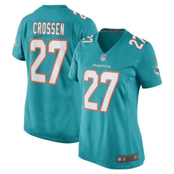 Keion Crossen Miami Dolphins Women Game Player Jersey - Aqua