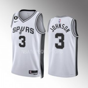 Keldon Johnson San Antonio Spurs 2022-23 Association Edition White #3 Jersey Swingman