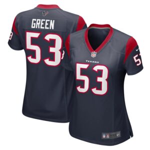 Kendrick Green Houston Texans Women Team Game Jersey - Navy