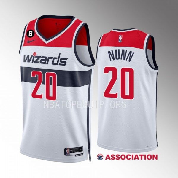 Kendrick Nunn Washington Wizards #20 White Jersey Association Edition