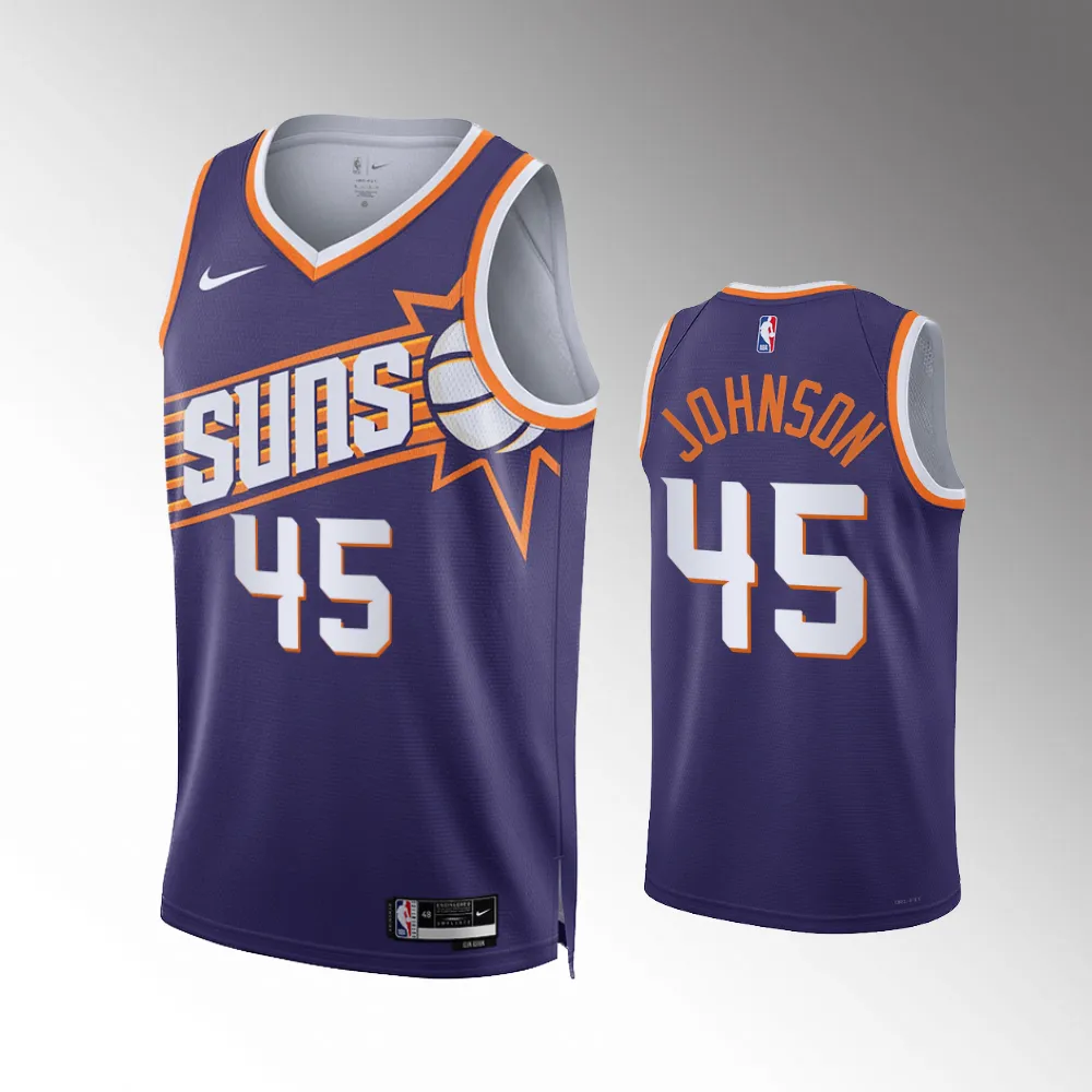 Keon Johnson #45 Swingman Phoenix Suns 2023-24 Icon Edition Jersey - Purple