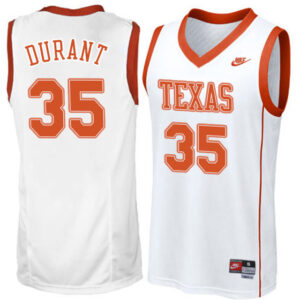 Kevin Durant NCAA Texas Longhorns #35 White Basketball Jersey