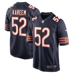 Khalid Kareem Chicago Bears Team Game Jersey - Navy