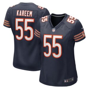 Khalid Kareem Chicago Bears Women Team Game Jersey - Navy