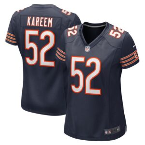 Khalid Kareem Chicago Bears Women Team Game Jersey - Navy