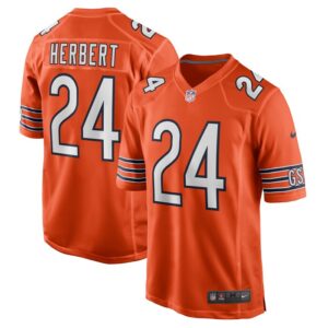 Khalil Herbert Chicago Bears Alternate Game Player Jersey - Orange