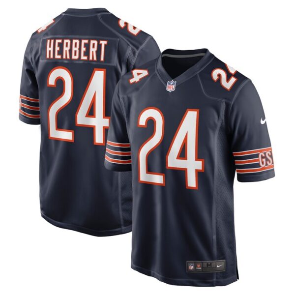 Khalil Herbert Chicago Bears Game Jersey - Navy