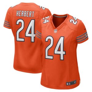 Khalil Herbert Chicago Bears Women Alternate Game Player Jersey - Orange