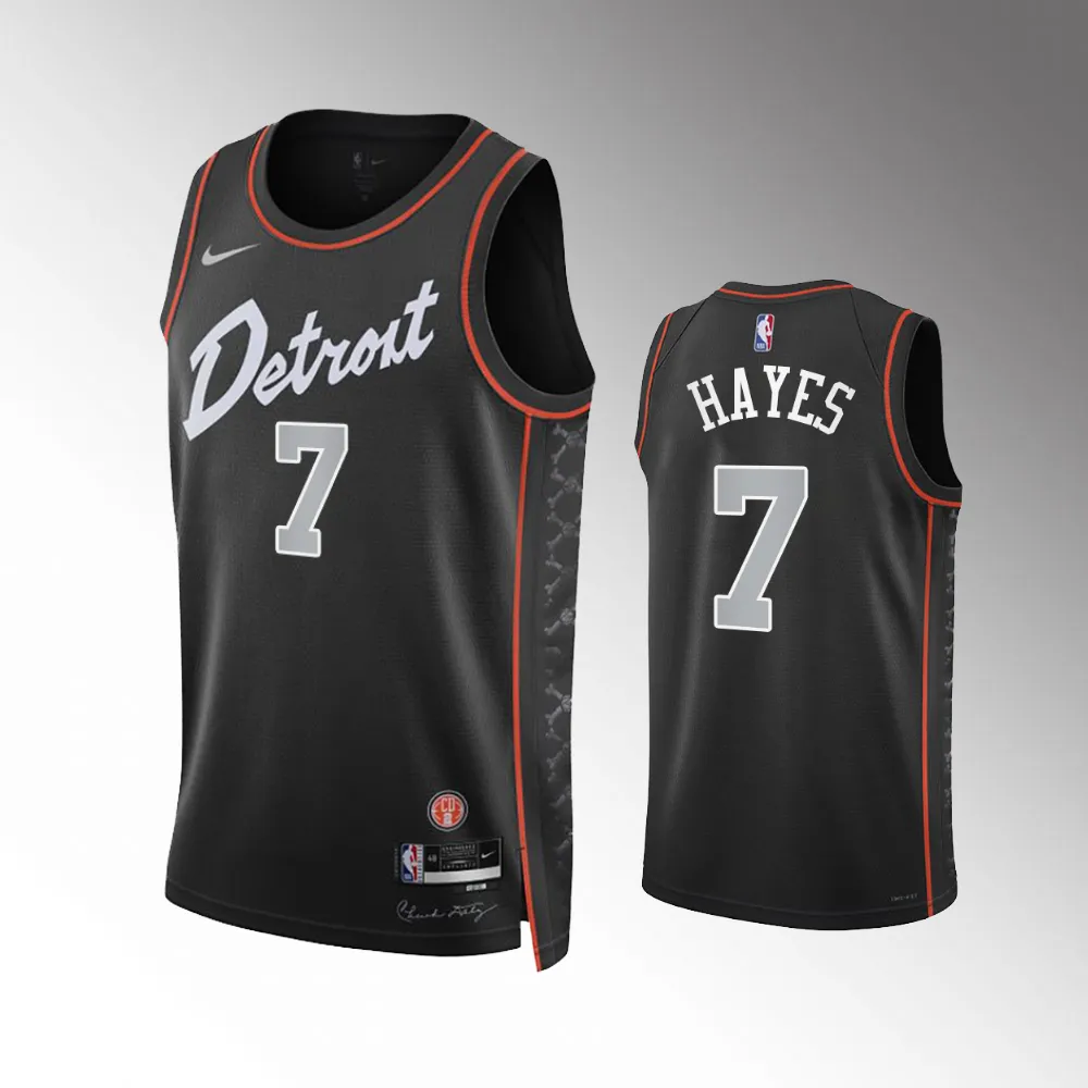 Killian Hayes #7 Swingman Detroit Pistons 2023-24 City Edition Jersey - Black