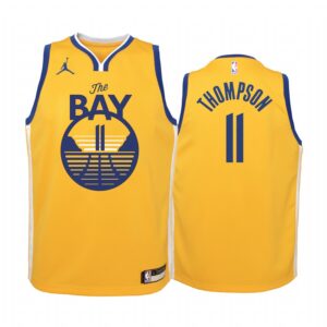 Klay Thompson Golden State Warriors youth Yellow Statement Jersey