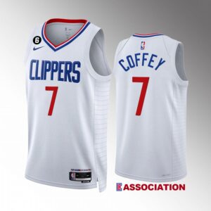 LA Clippers Amir Coffey 2022-23 Association Edition White #7 Jersey Swingman