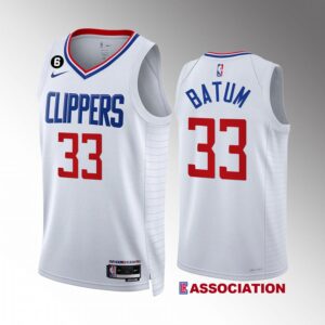 LA Clippers Nicolas Batum 2022-23 Association Edition White #33 Jersey Swingman