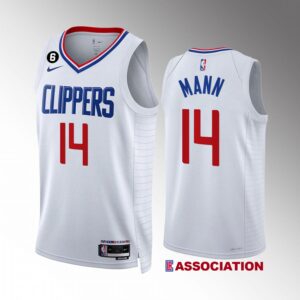 LA Clippers Terance Mann 2022-23 Association Edition White #14 Jersey Swingman