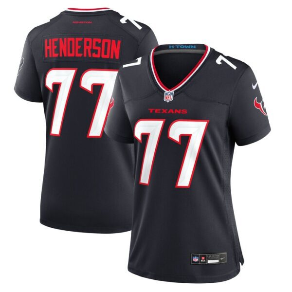 LaDarius Henderson Houston Texans Women Game Jersey - Navy