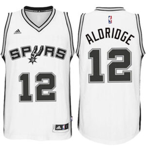 LaMarcus Aldridge San Antonio Spurs #12 2014-15 New Swingman Home White Jersey