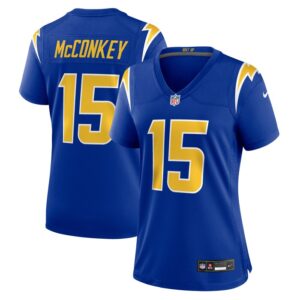 Ladd McConkey Los Angeles Chargers Women Alternate Game Jersey - Royal