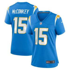 Ladd McConkey Los Angeles Chargers Women Game Jersey - Powder Blue