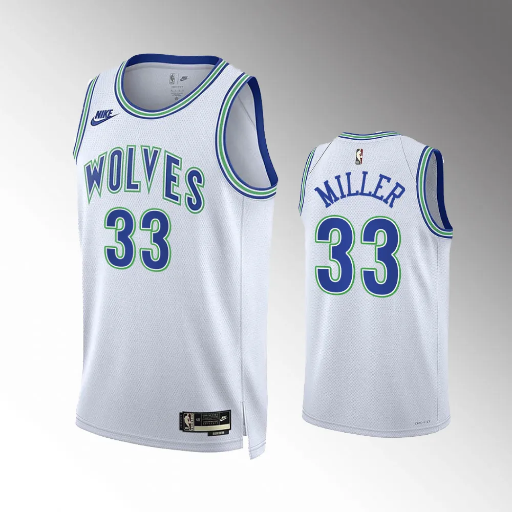 Leonard Miller #33 35th Anniversary Minnesota Timberwolves 2023-24 Classic Edition Jersey - White