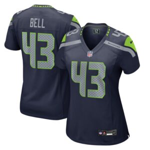 Levi Bell Seattle Seahawks Women Team Game Jersey - College Navy