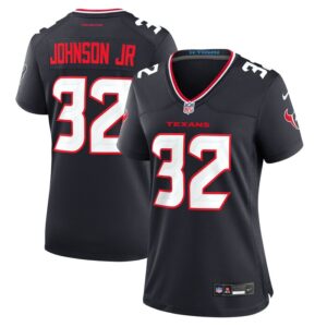 Lonnie Johnson Jr. Houston Texans Women Team Game Jersey - Navy