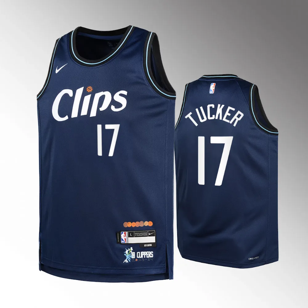 Los Angeles Clippers #17 P.J. Tucker 2023-24 City Edition Swingman Navy Jersey