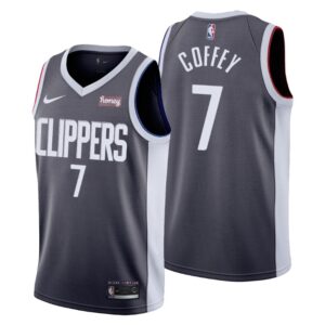 Los Angeles Clippers NO. 7 Amir Coffey Earned Edition Gray Jersey