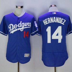 Los Angeles Dodgers #14 Enrique Hernandez Blue Flexbase Collection Stitched MLB Jersey