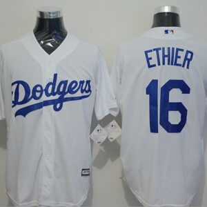 Los Angeles Dodgers #16 Andre Ethier White Cool Base Stitched MLB Jersey