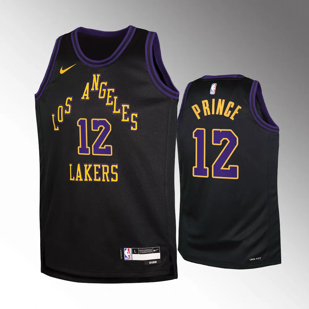 Los Angeles Lakers #12 Taurean Prince 2023-24 City Edition Swingman Black Jersey