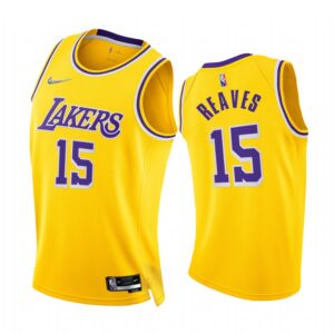 Los Angeles Lakers Austin Reaves 2021 NBA Draft #15 Icon Edition Jersey Gold