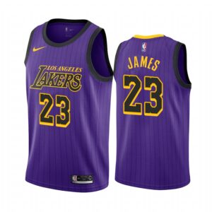 Los Angeles Lakers LeBron James #23 City Men's Jersey