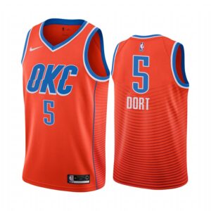 Luguentz Dort Oklahoma City Thunder Orange Statement #5 Jersey