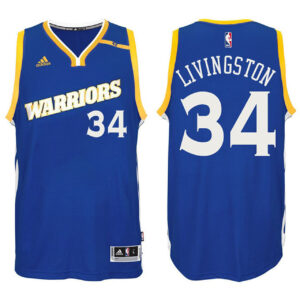 Male 2016-17 Season Shaun Livingston Golden State Warriors #34 New Swingman Crossover Alternate Blue Jersey