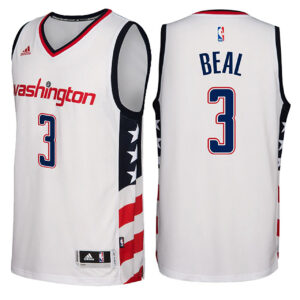 Male 2016-17 Season Washington Wizards #3 Star & Stripes White Alternate New Swingman Jersey-Bradley Beal Jersey