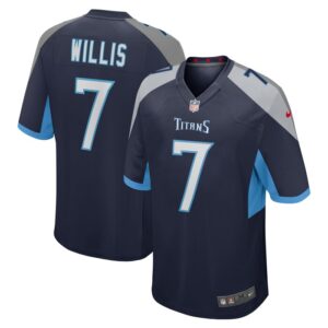 Malik Willis Tennessee Titans Player Game Jersey - Navy